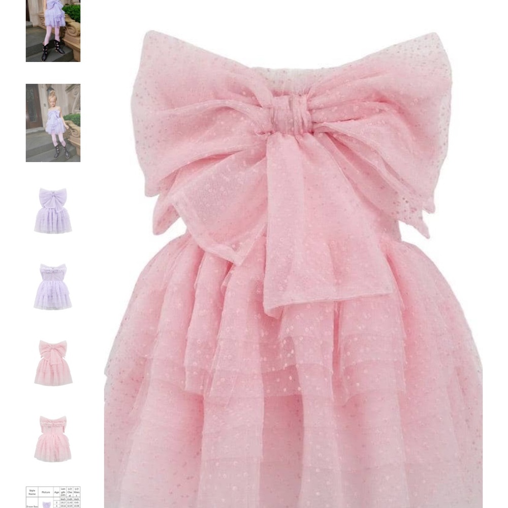Lola + The Boys Pink Bow Dress